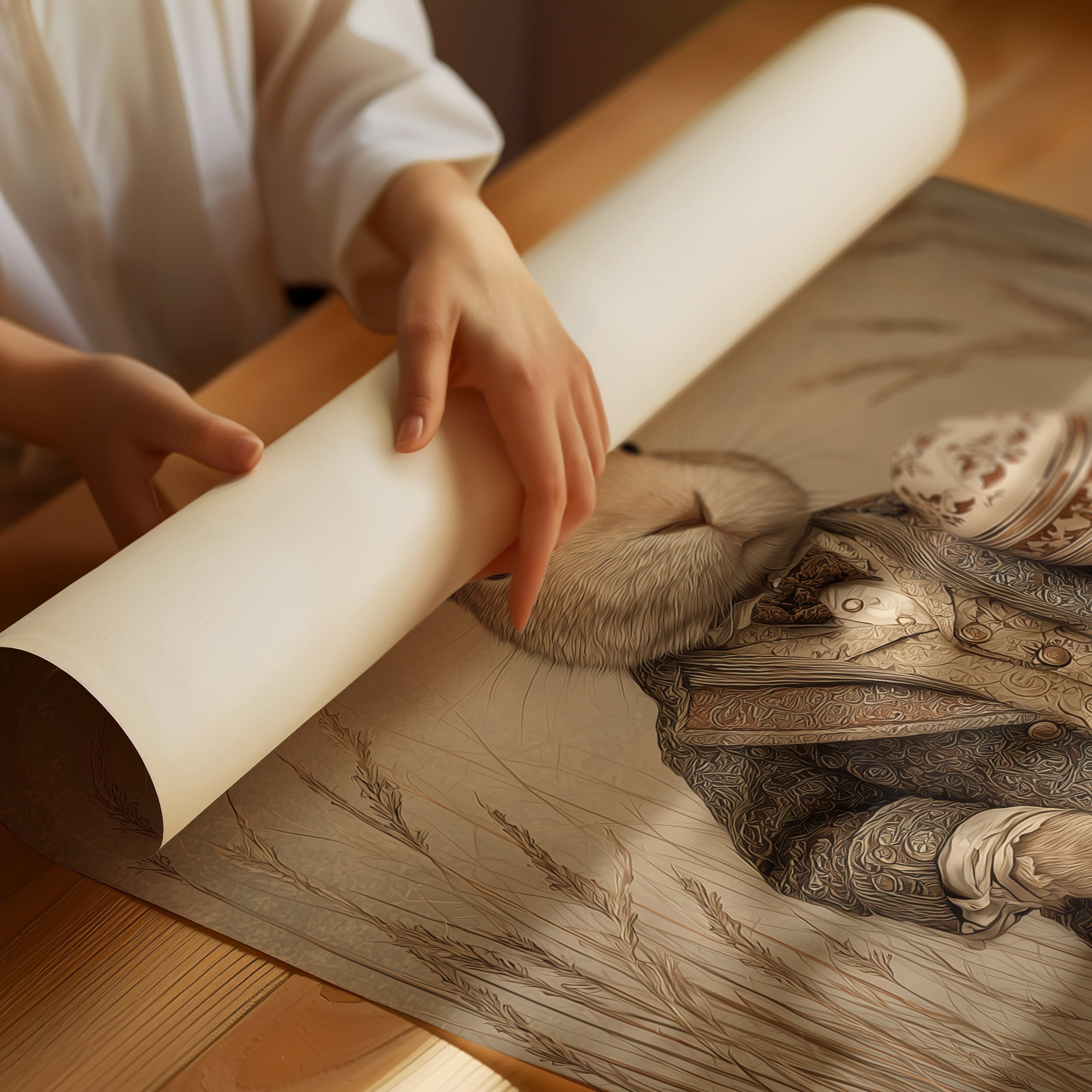 Gentleman Hare With Antique Treasure