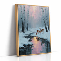 Deer at Rose Dawn