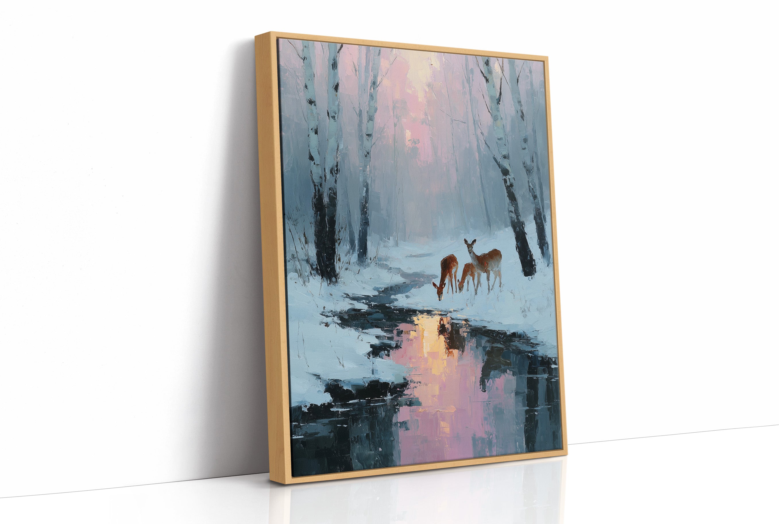 Deer at Rose Dawn