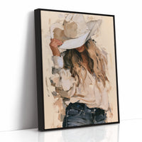 Neutral Palette, Hand on Brim