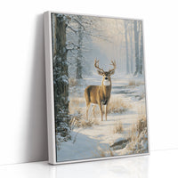 Winter Stag Meets Morning Light