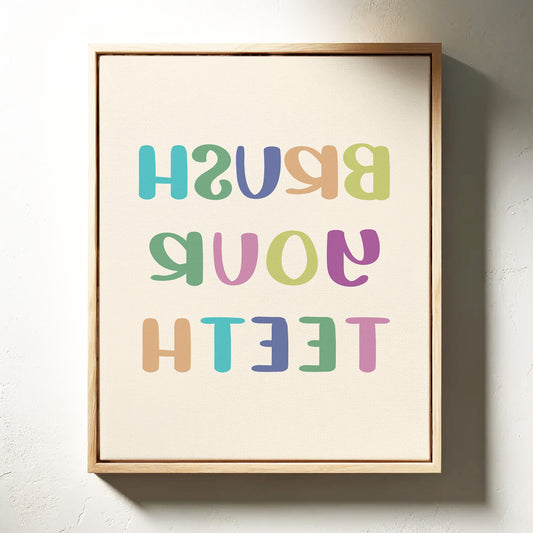 Pastel Letters Dance Like Spring Brush Your Teeth