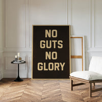 No Guts No Glory Vintage Poster