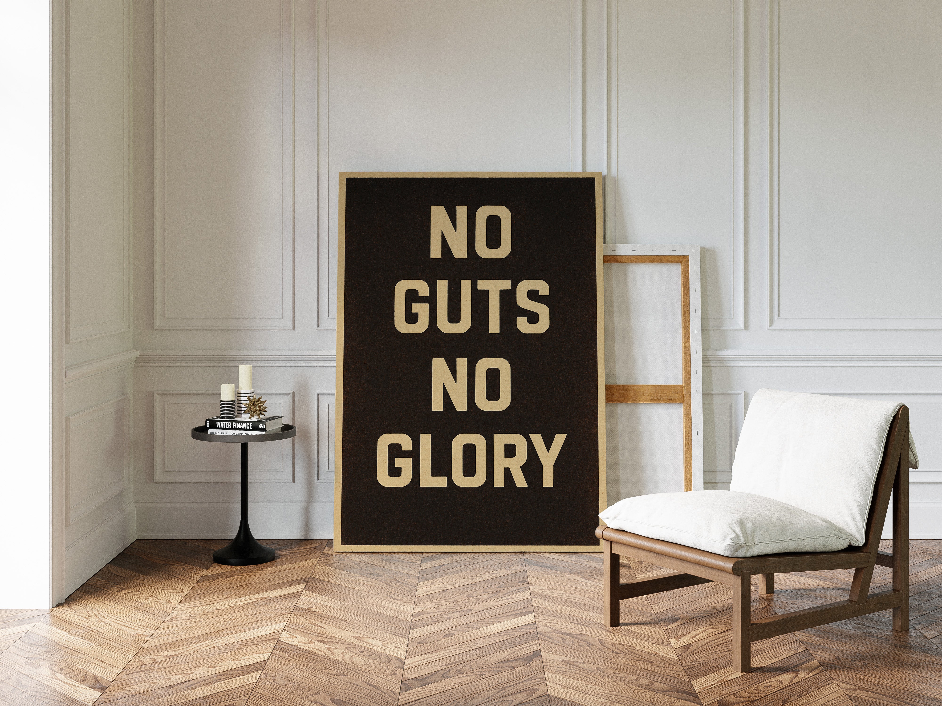 No Guts No Glory Vintage Poster