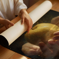 Golden Fruit In Offered Hands