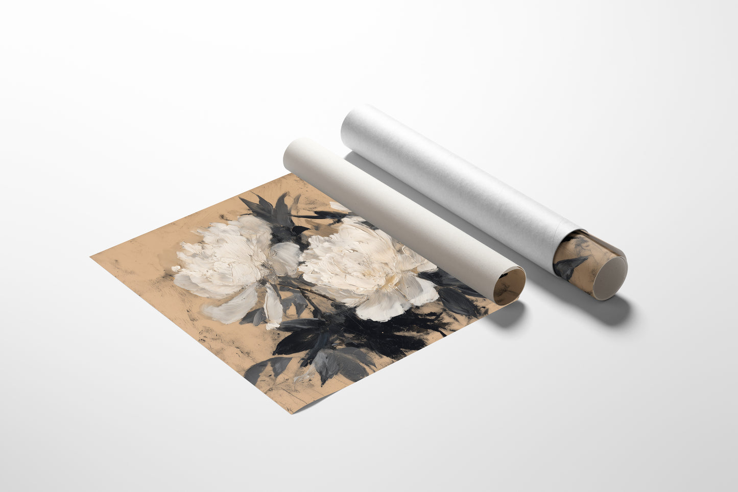 Ivory Petals in Quiet Contrast