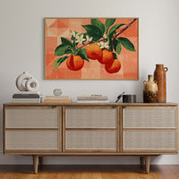 Citrus Blossoms Dance In Coral