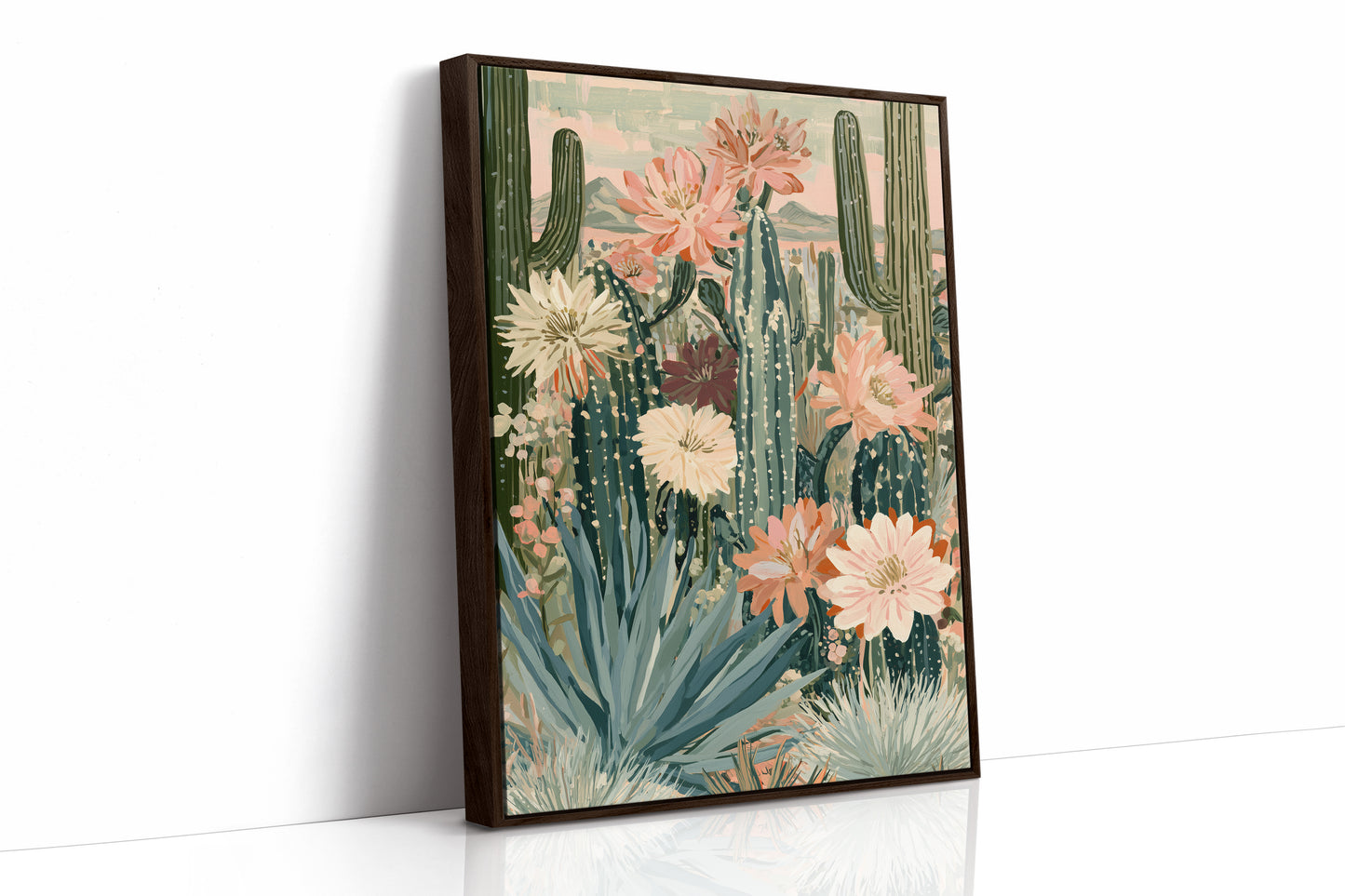 Desert Sunset: Pastel Botanical Bloom