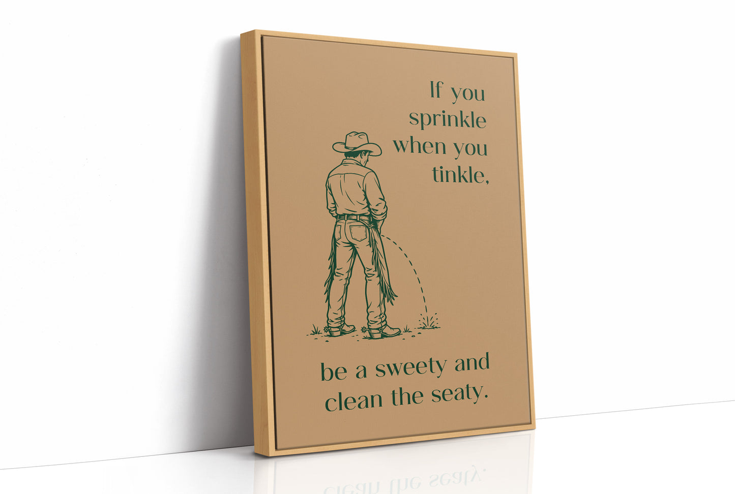 Sprinkle, Tinkle, Clean the Seaty Cowboy