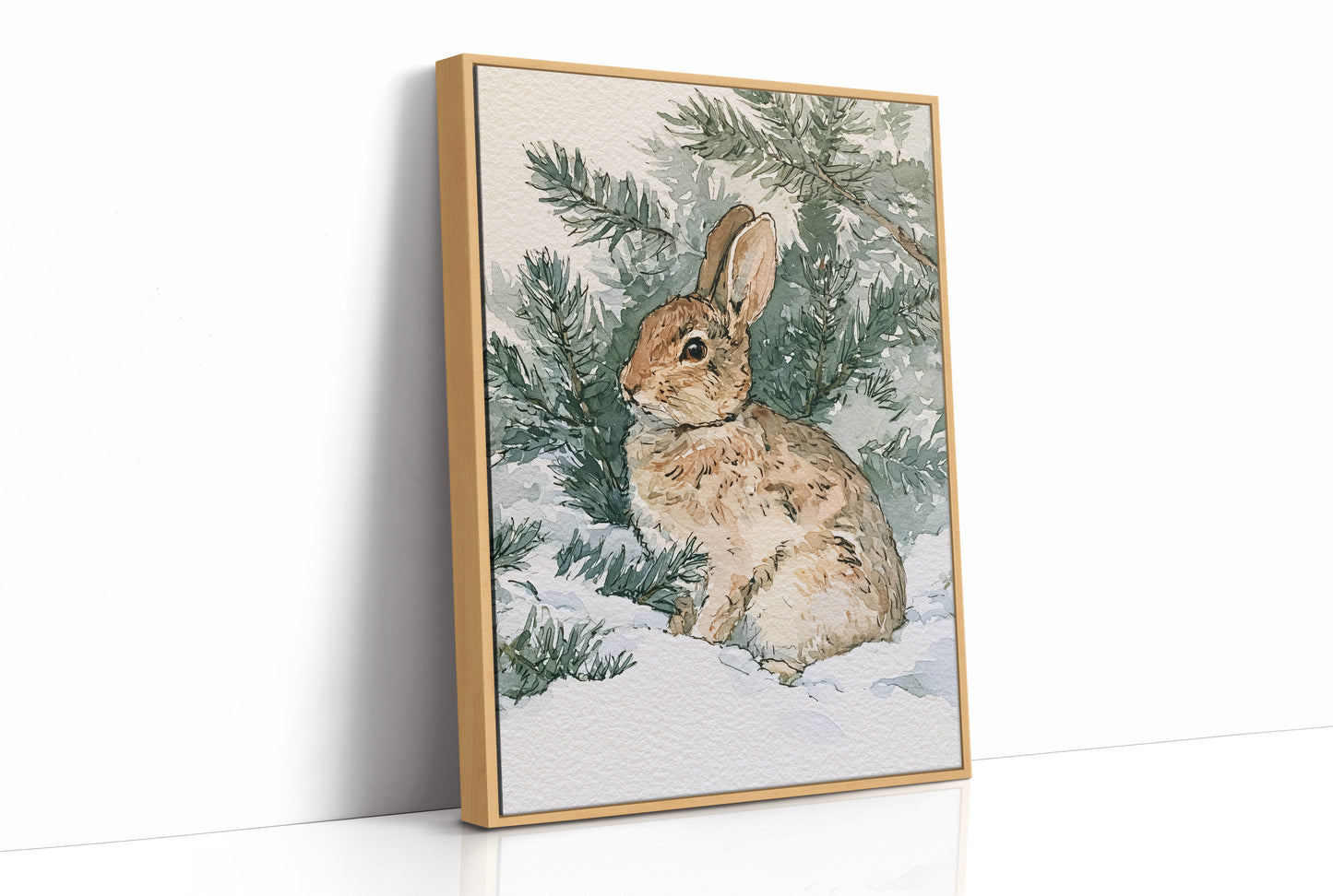 Rabbit In Snowy Pines