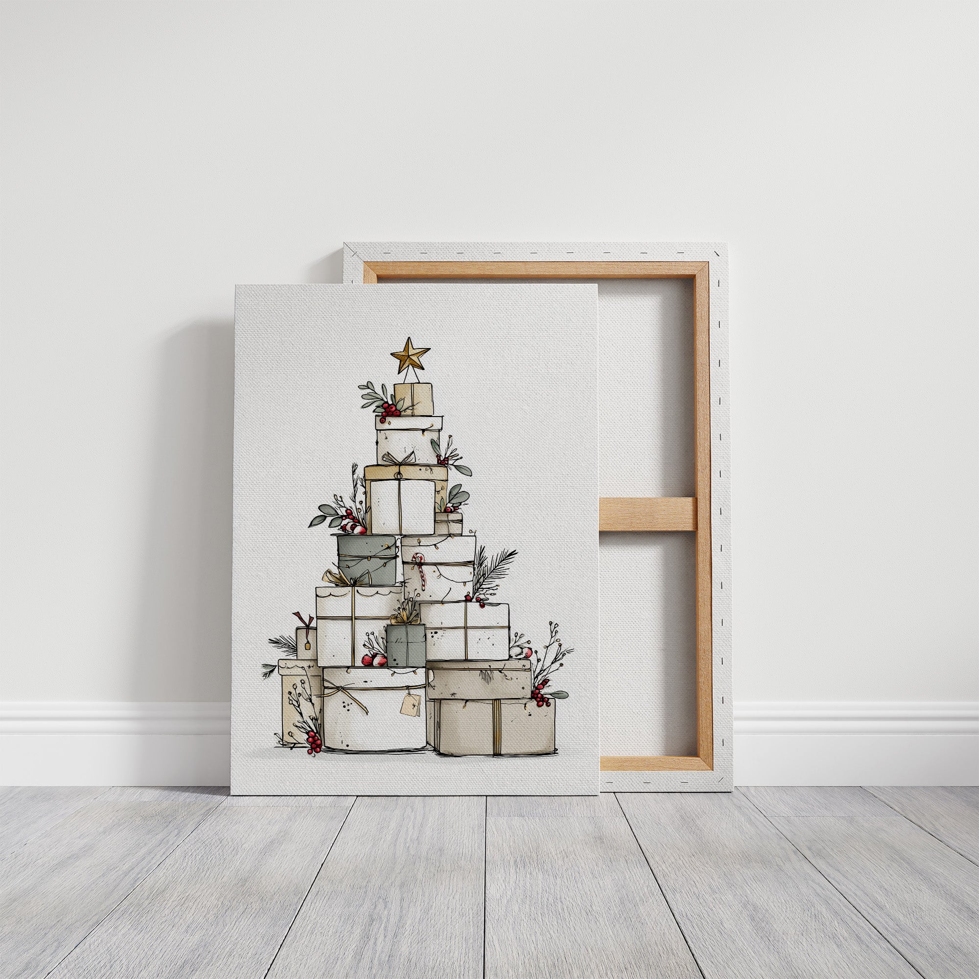 Presents Pyramid: A Festive Tower of Gifts