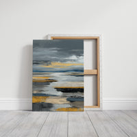 Coastal Mist Meets Golden Shore