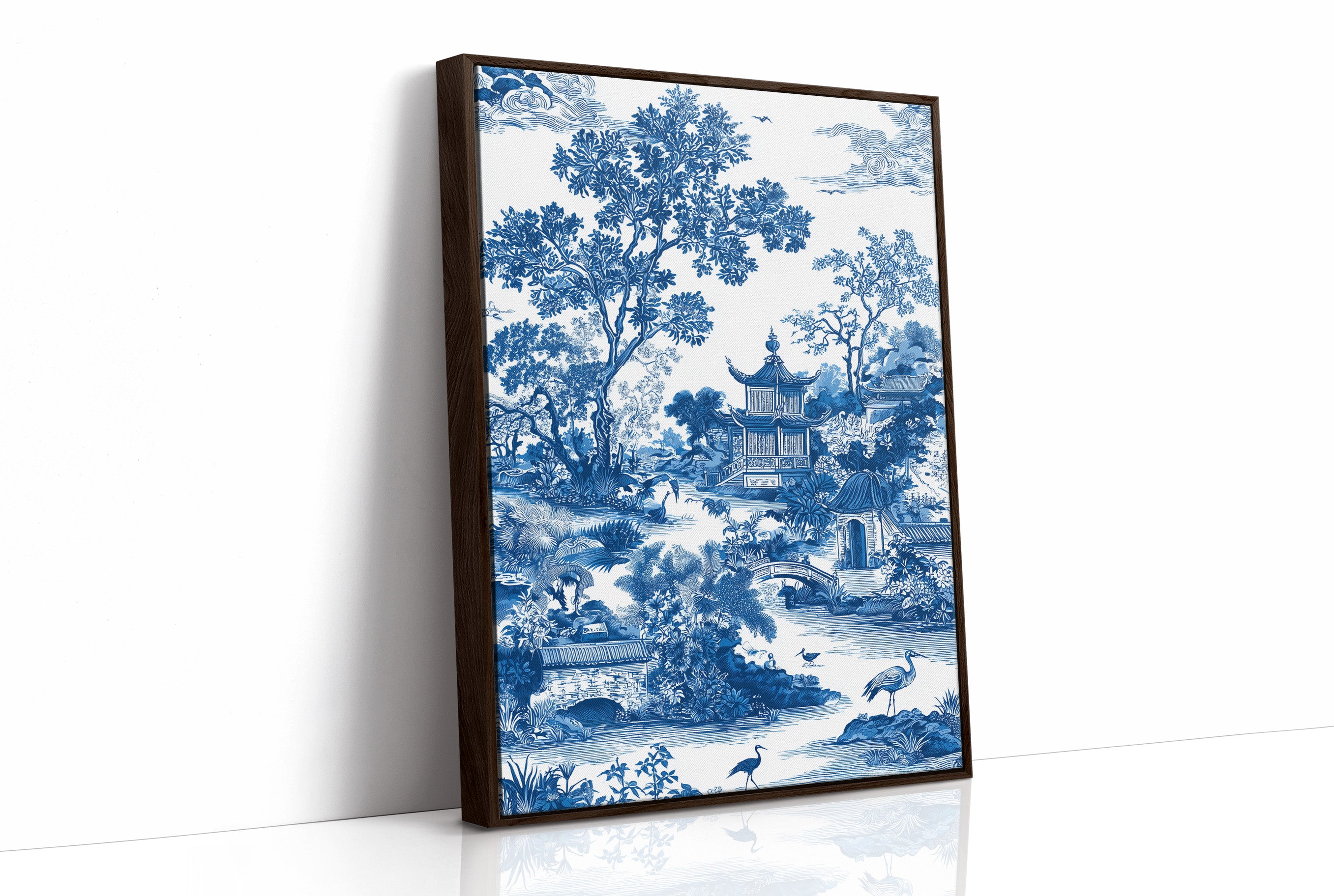 Where Cranes Gather By Blue Pagodas
