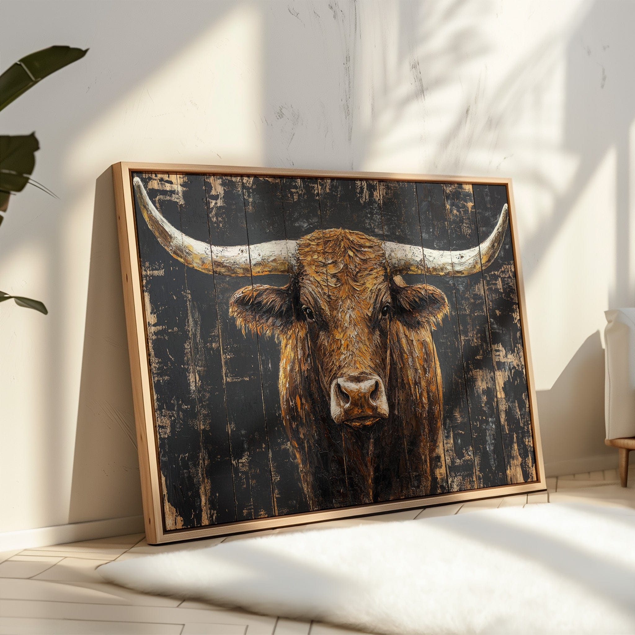 Highland Cattle Wears Autumn's Crown