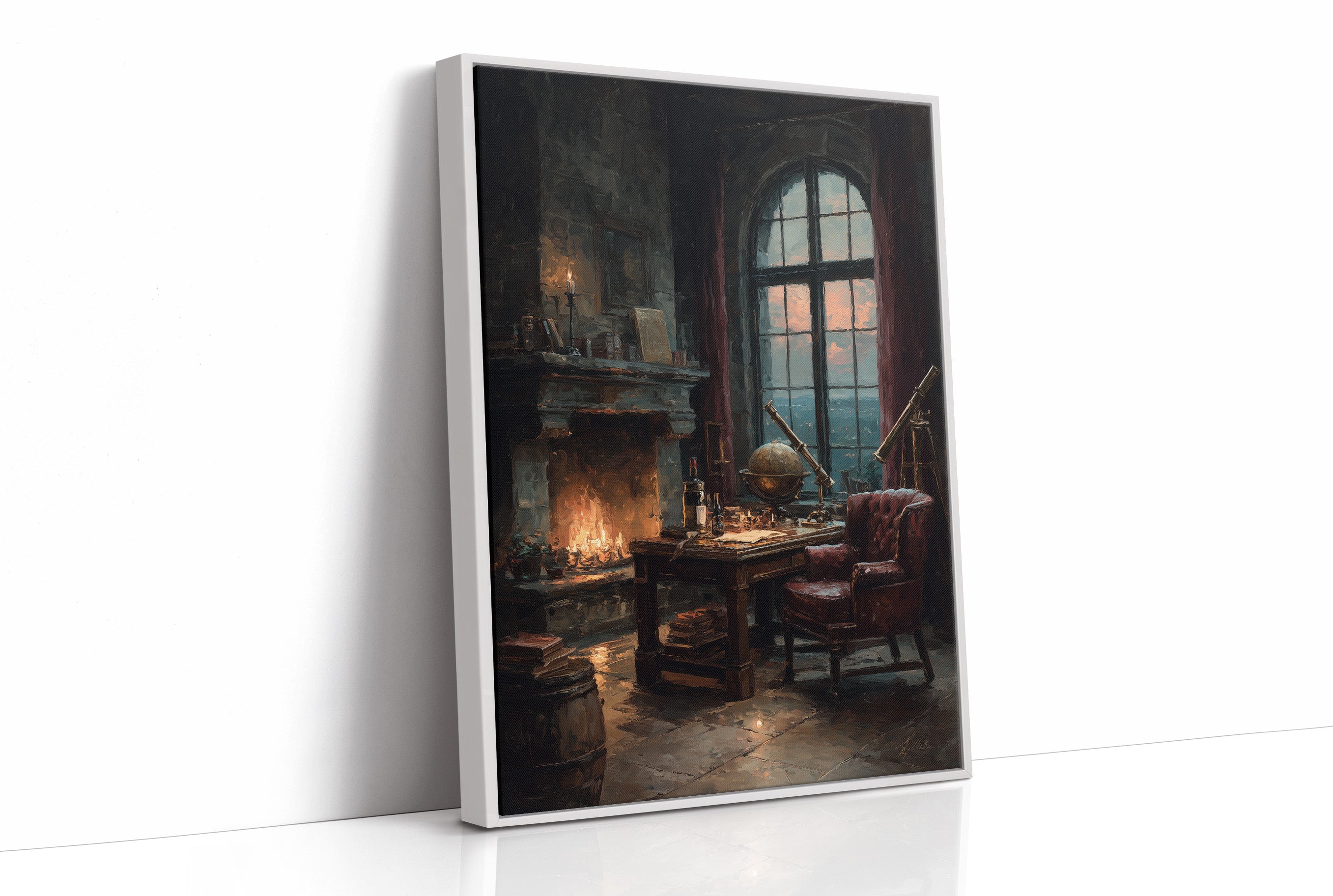 The Astronomer's Study at Dusk