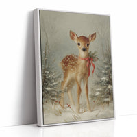 December's Fawn Wears Ruby Ribbons