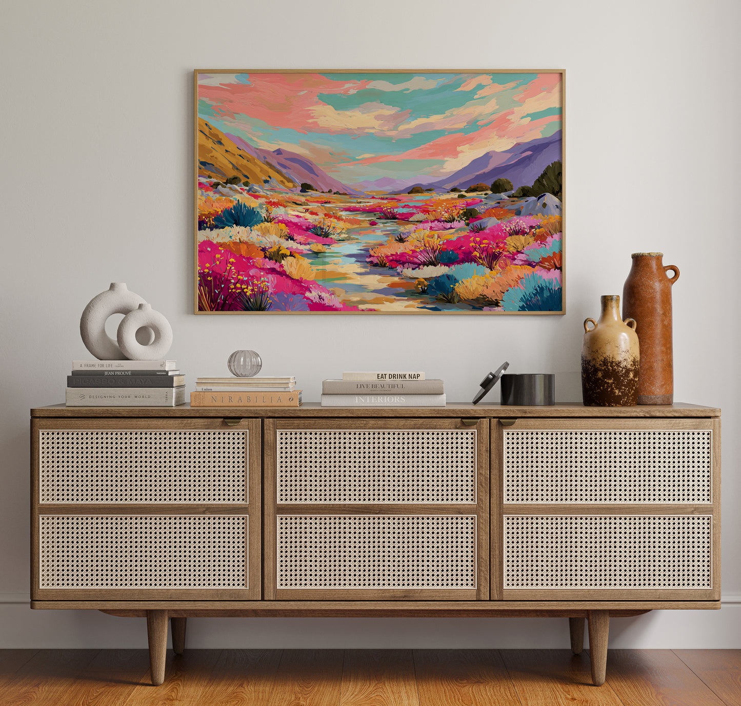 Desert Stream Paints Wild Gardens