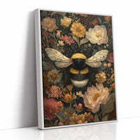 Bumblebee Among Vintage Blooms