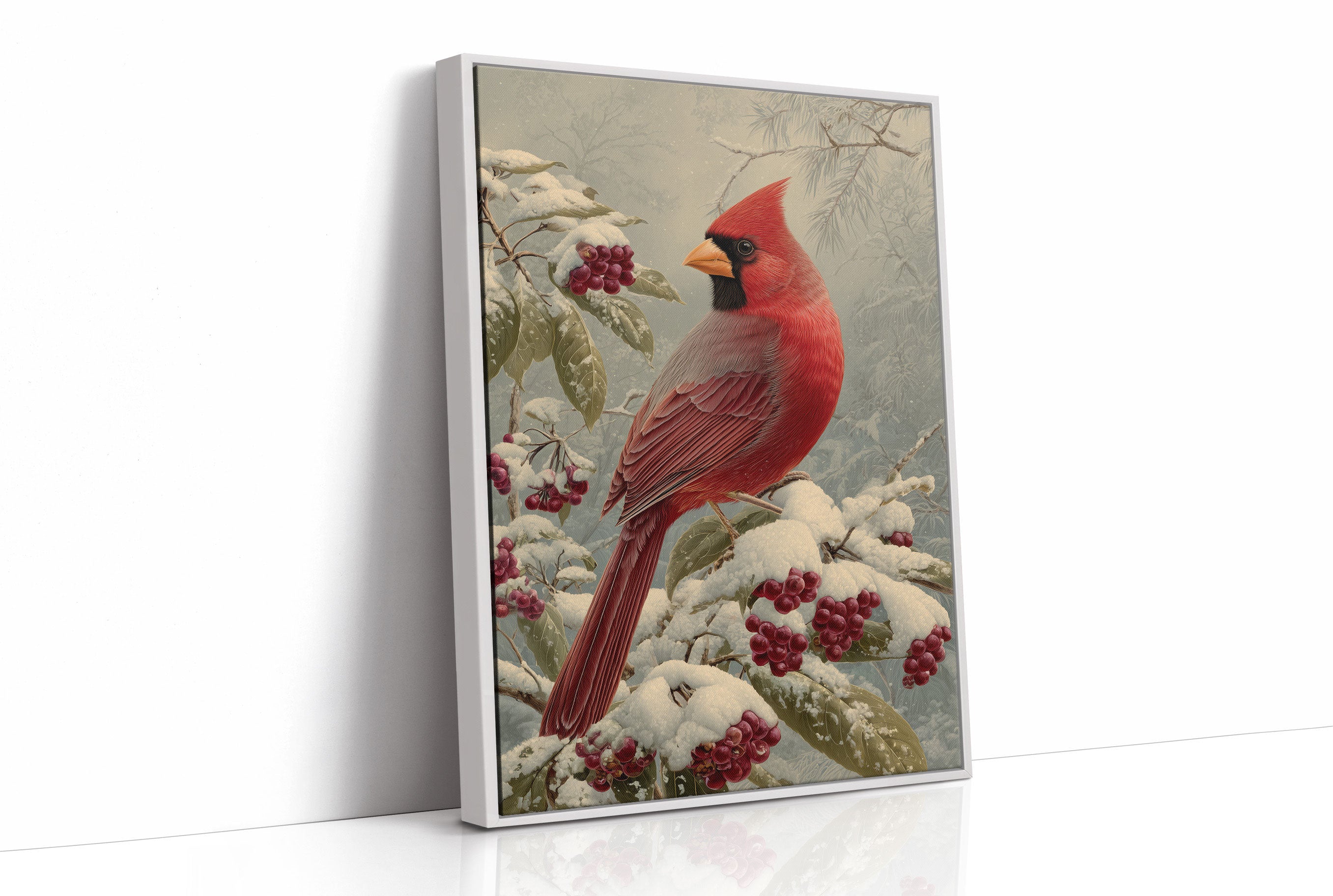 Winter Berries Feed Cardinal's Soul