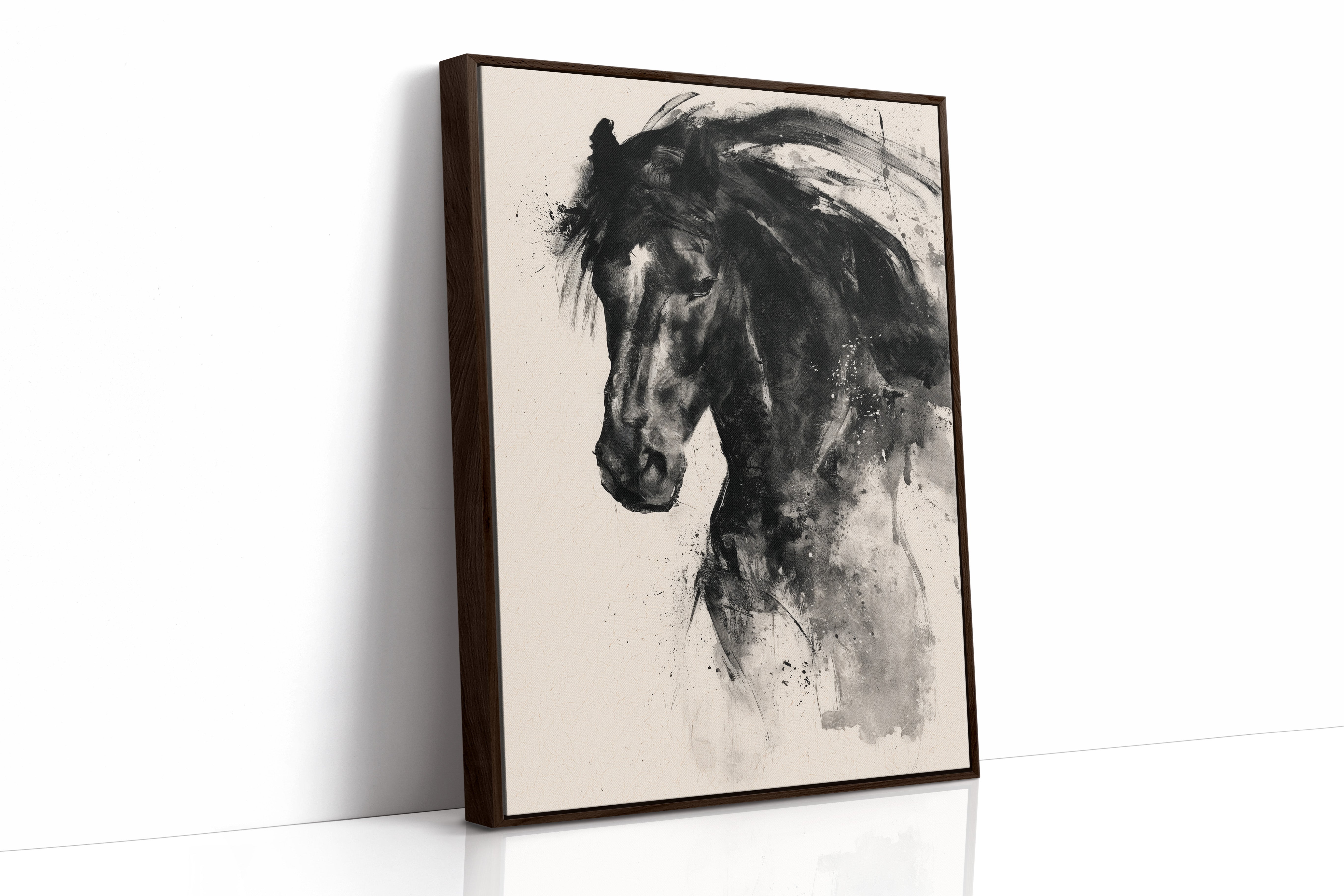 Unbridled Motion: Charcoal Stallion