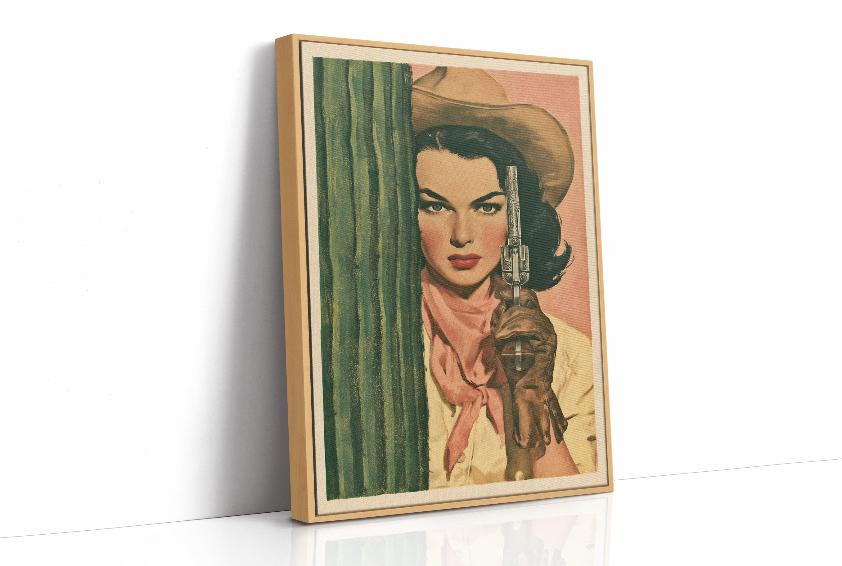 The Cactus Standoff: Vintage Pulp Cowgirl