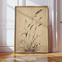 Wild Grasses Bow To Autumn Wind