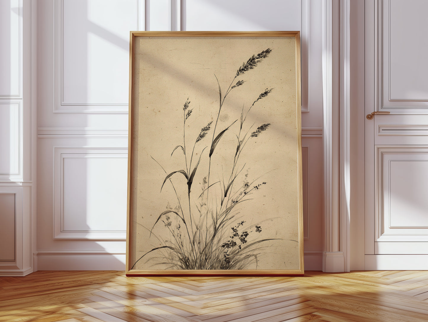 Wild Grasses Bow To Autumn Wind
