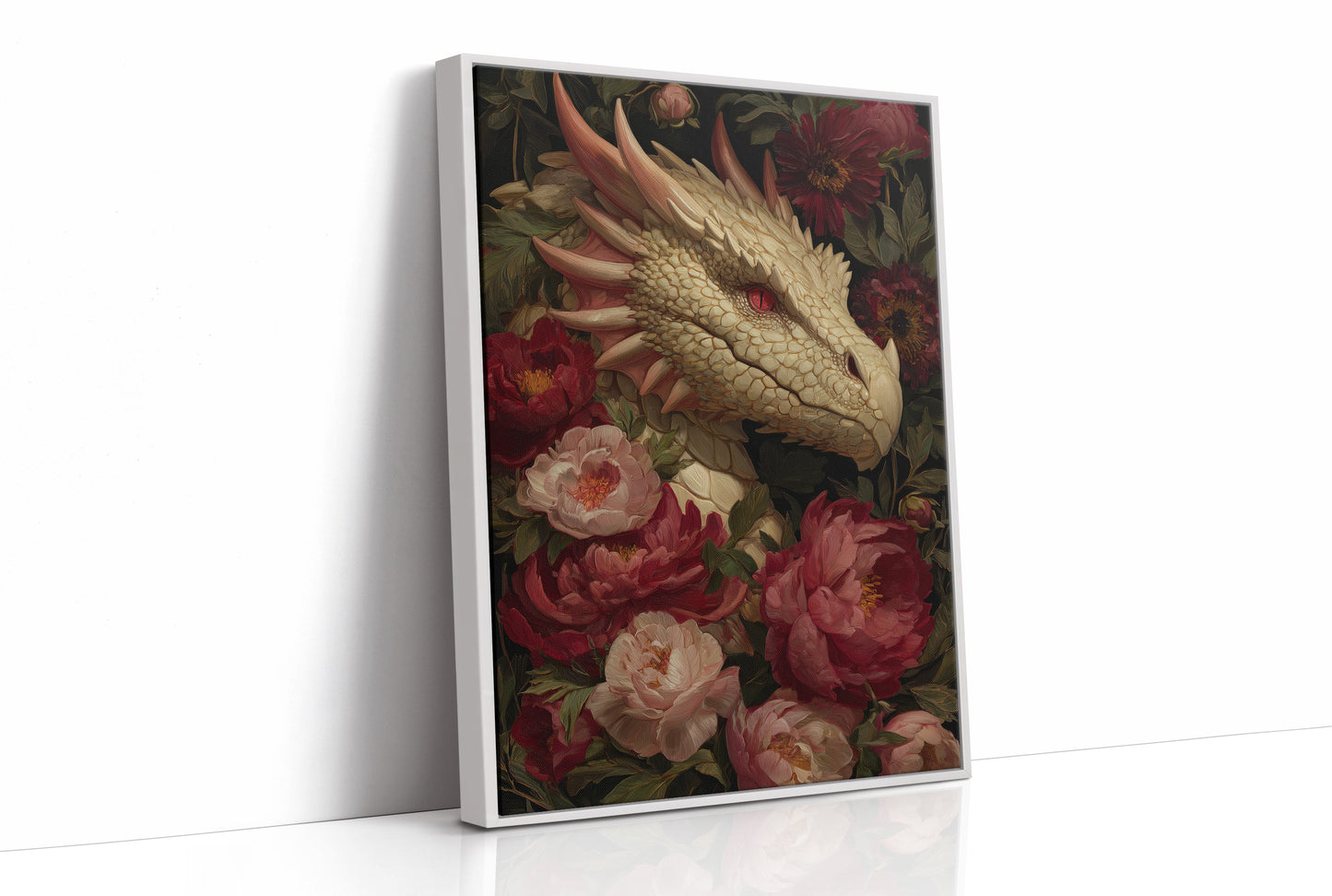 Ancient Scales Among Velvet Blooms