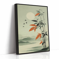 Bamboo Leaves Chase Morning Birds