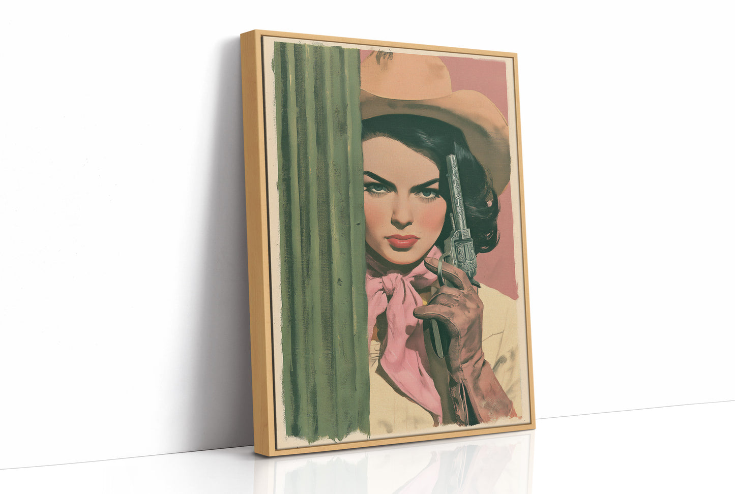 Cactus Cowgirl: The Painterly Standoff