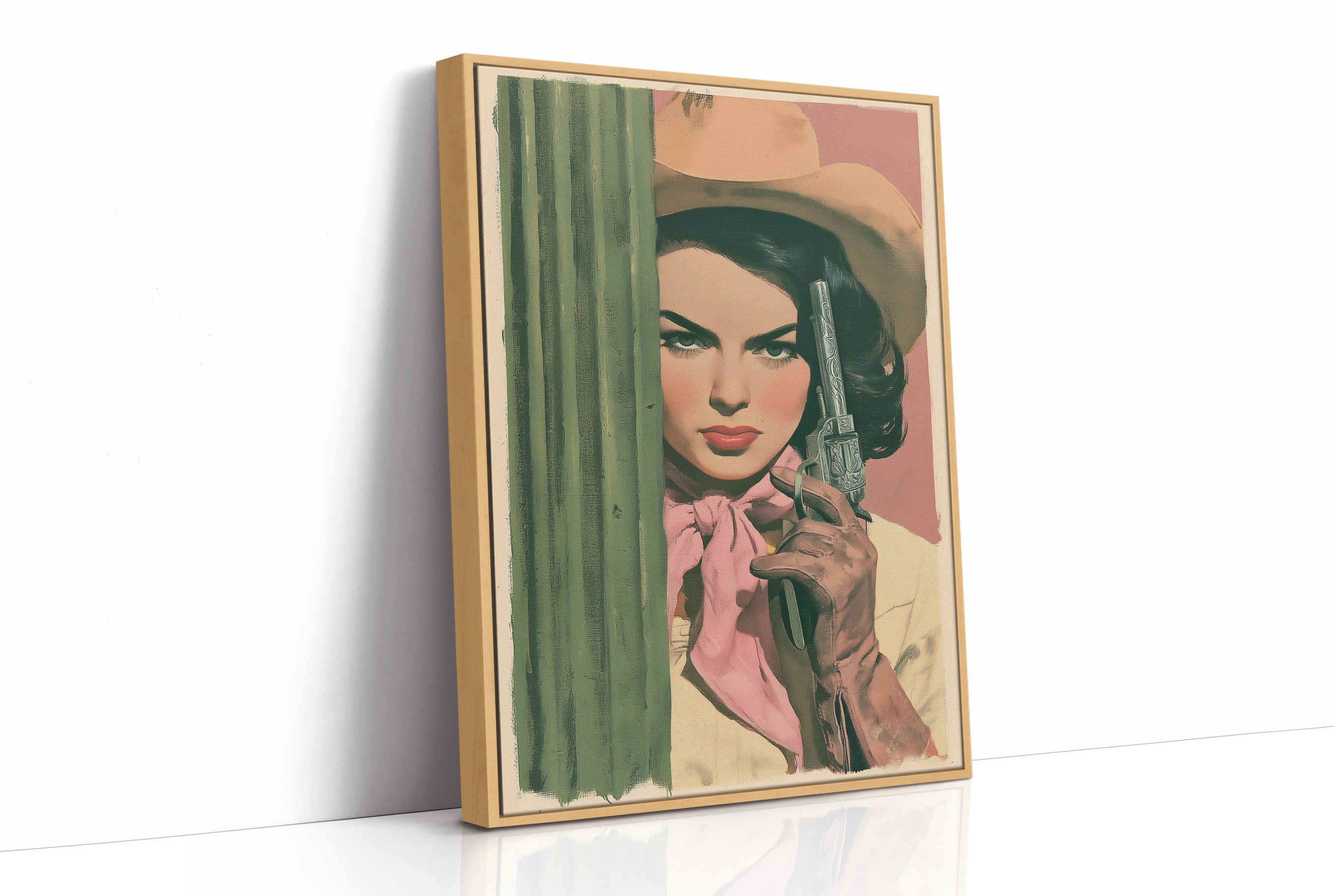 Cactus Cowgirl: The Painterly Standoff