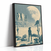 Under a Desert Moon, She Stands Alone