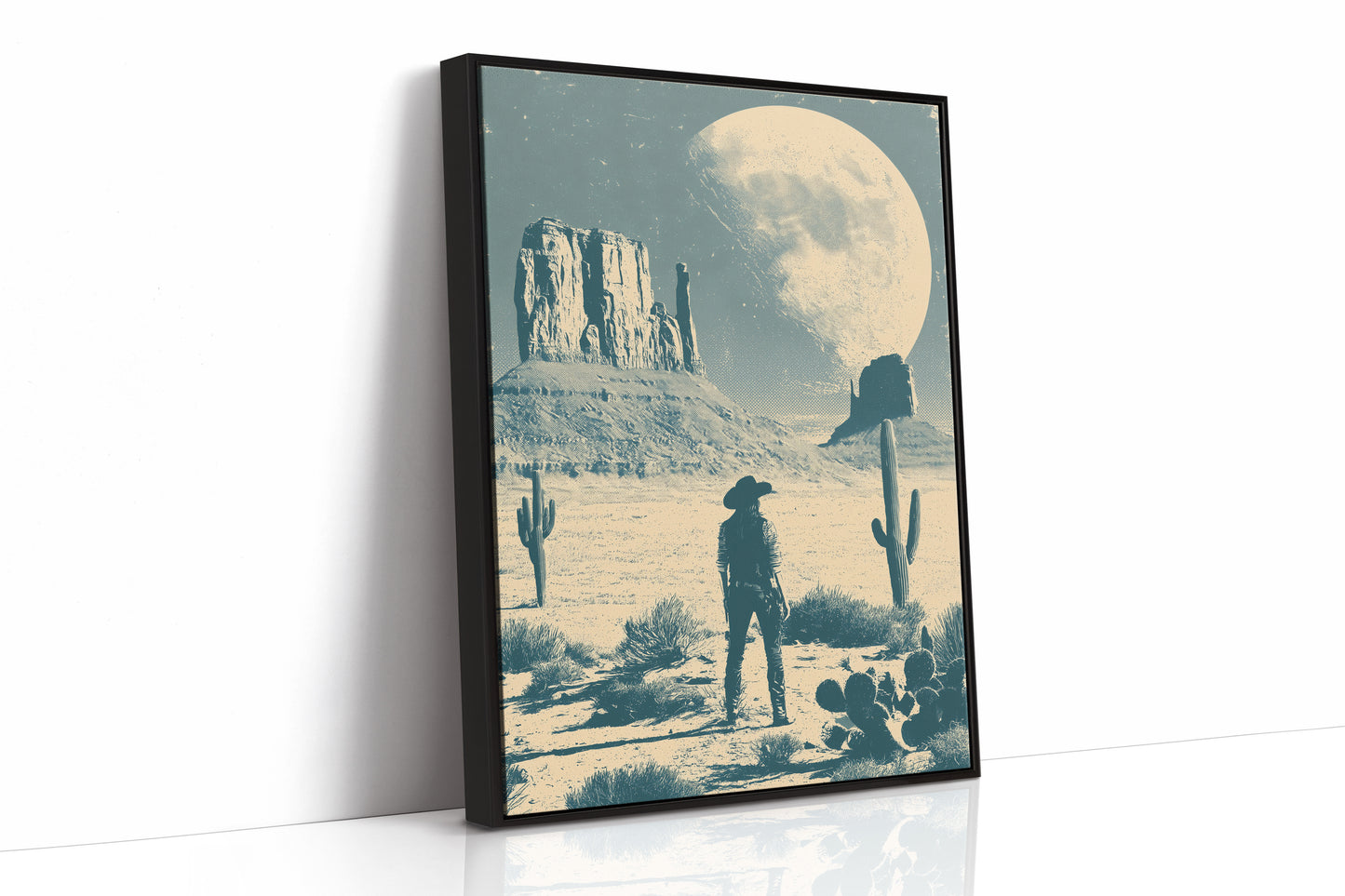 Under a Desert Moon, She Stands Alone