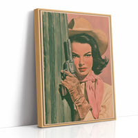 The Draw: Vintage Cowgirl Close-Up