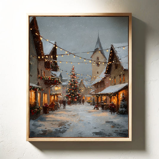 Twinkling Lights and Frosted Streets