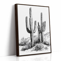 Twin Saguaro Sentinels