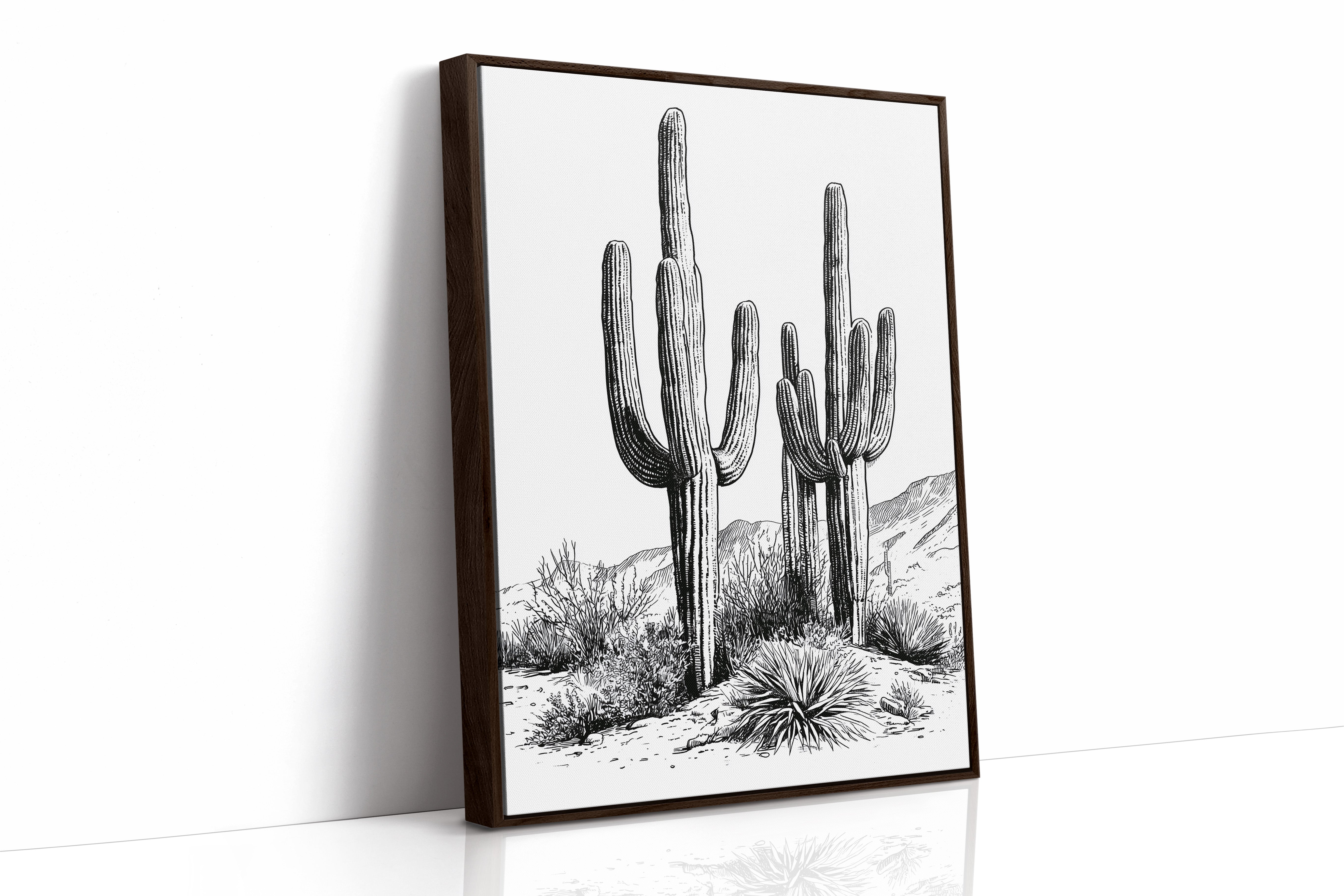 Twin Saguaro Sentinels