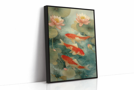 Coral Fish Dance Above City Windows