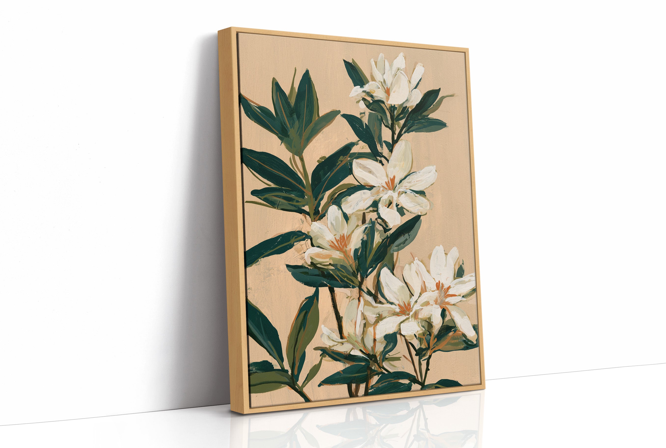 White Lily Botanical Painting