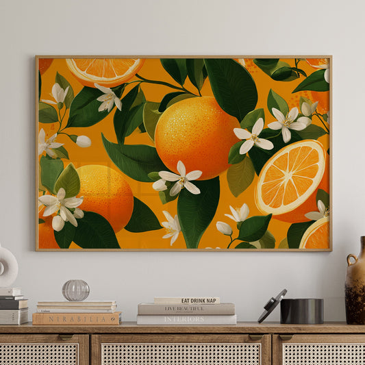 Citrus Blossoms Dance In Sunlight