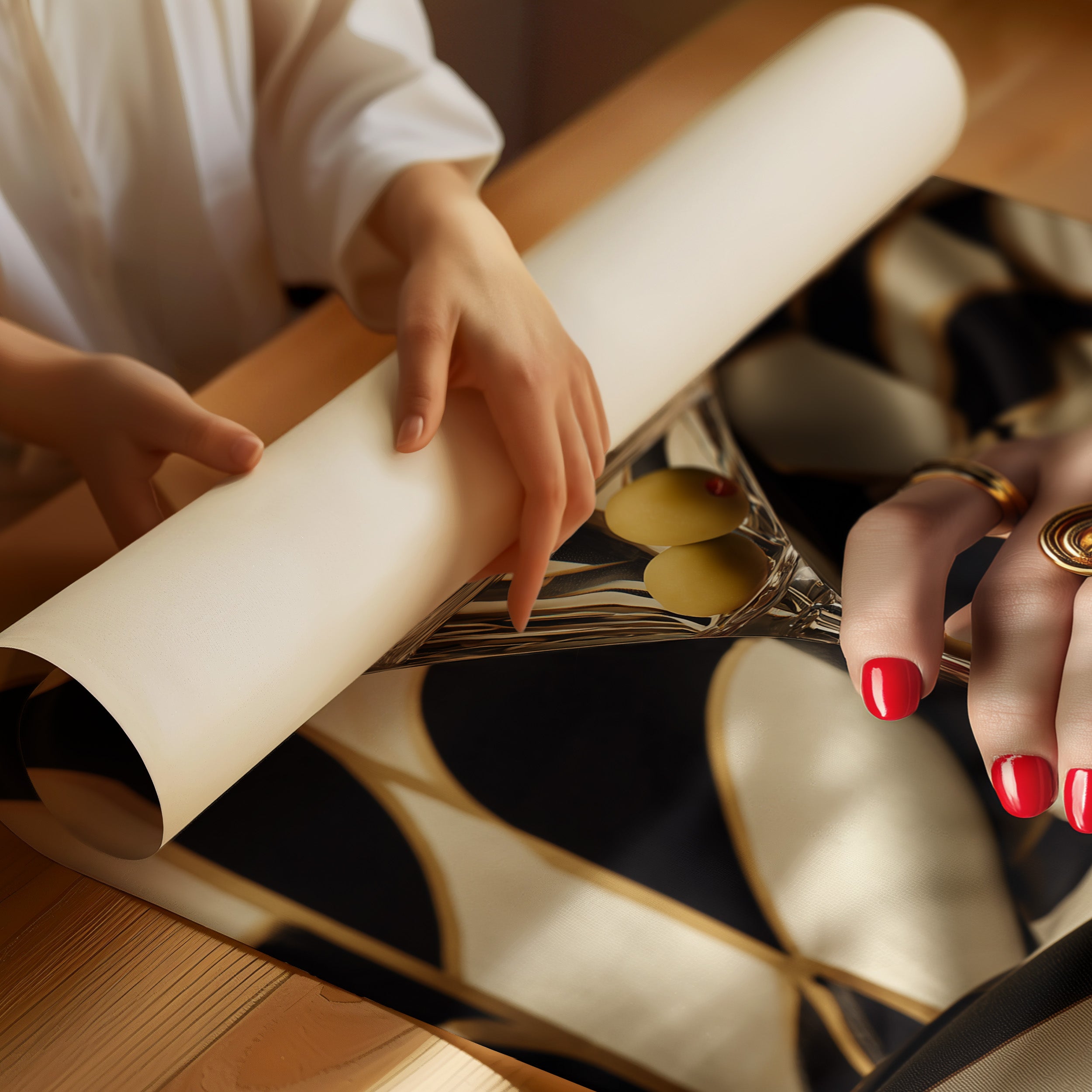 Gilded Elegance: Martini Moment