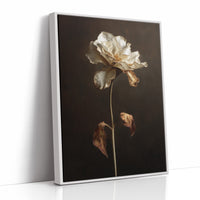 Ivory Petals Against Dark Silence
