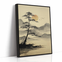 Solitary Pine Greets Rising Sun