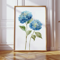 Summer Rain Fills Blue Petals