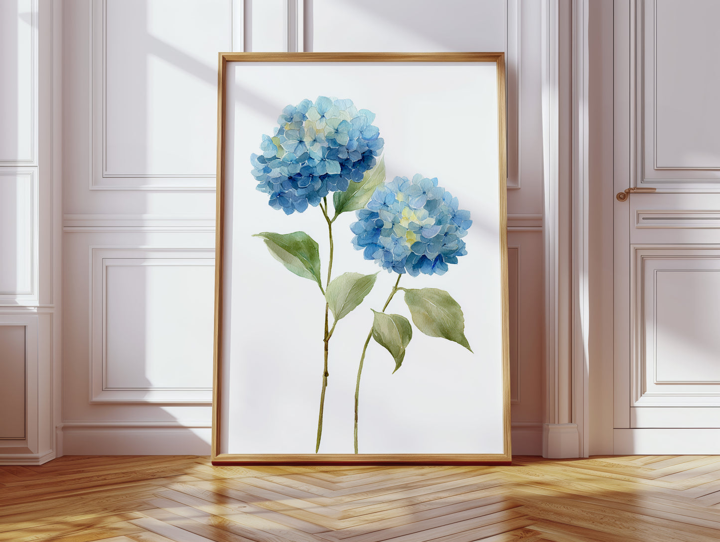 Summer Rain Fills Blue Petals