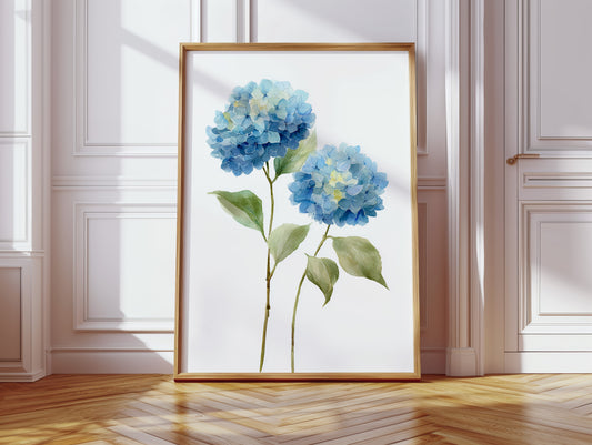 Summer Rain Fills Blue Petals