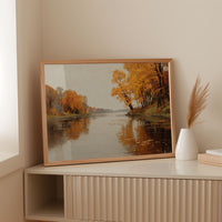 Golden Reflections on Still Waters