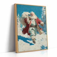 Santa Through the Snow
