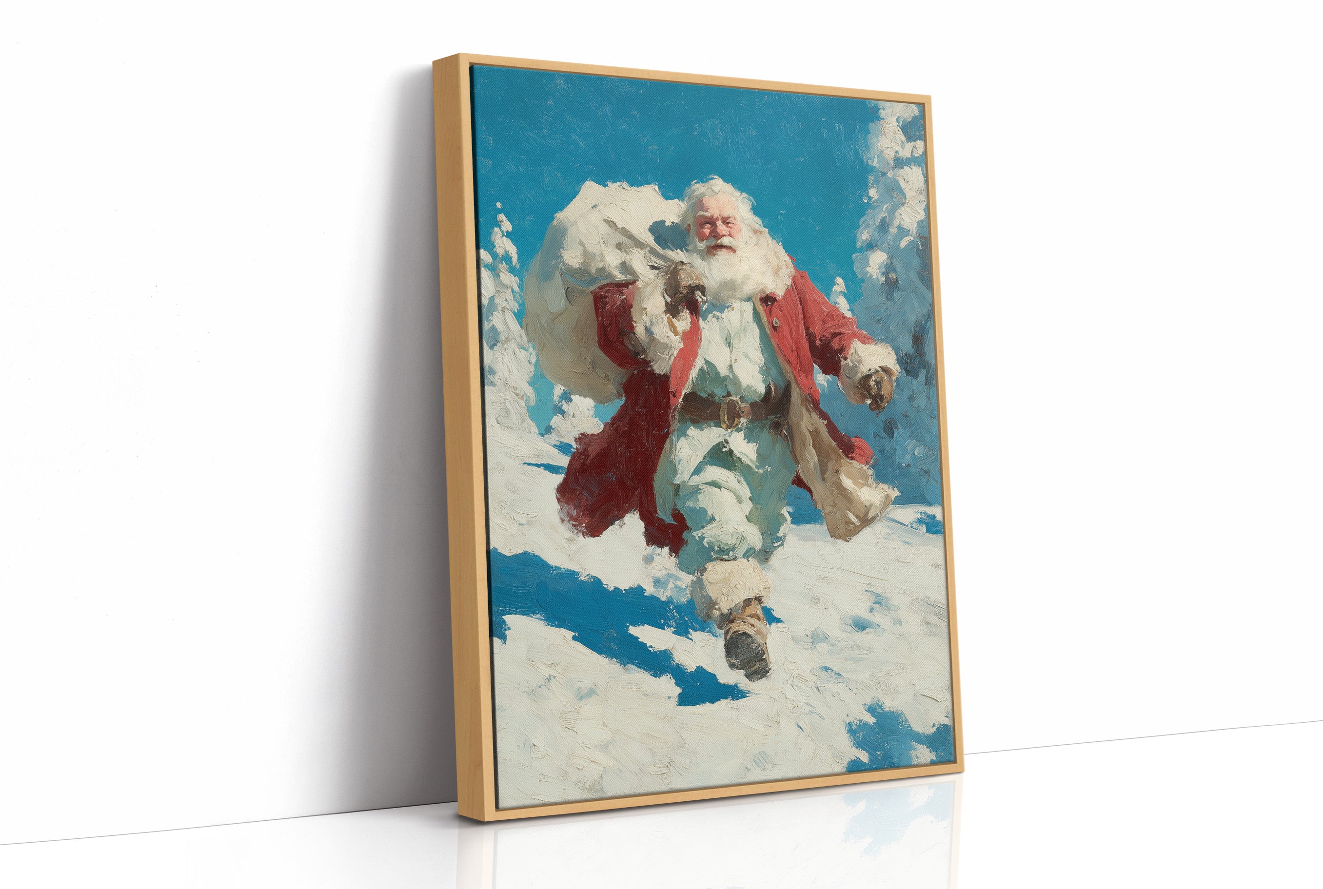 Santa Through the Snow