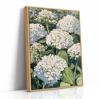 Hydrangea Garden In Full Bloom